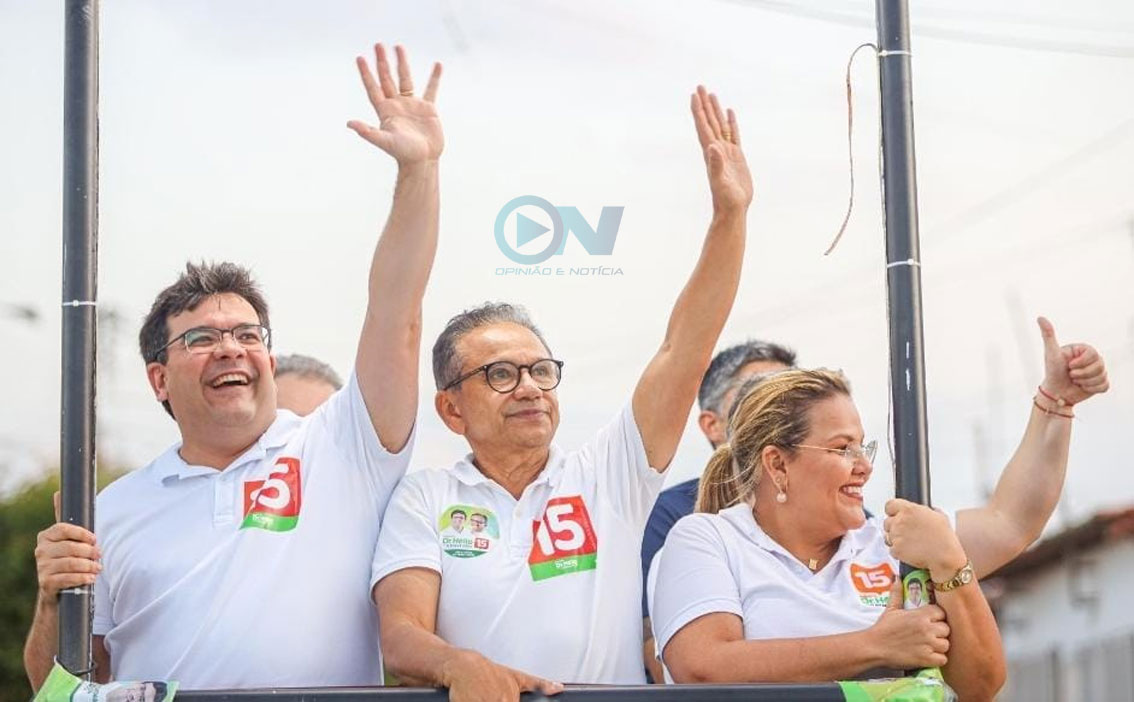 “Vamos juntos com Dr. Hélio rumo à vitória”, afirma Rafael Fonteles durante carreata em Parnaíba
